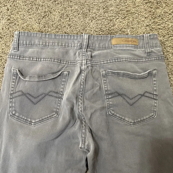 Vtg Y2K Carbon Jeans Mens 32x32 Faded Distressed Embroidered Skater Grunge Goth - Picture 10 of 11
